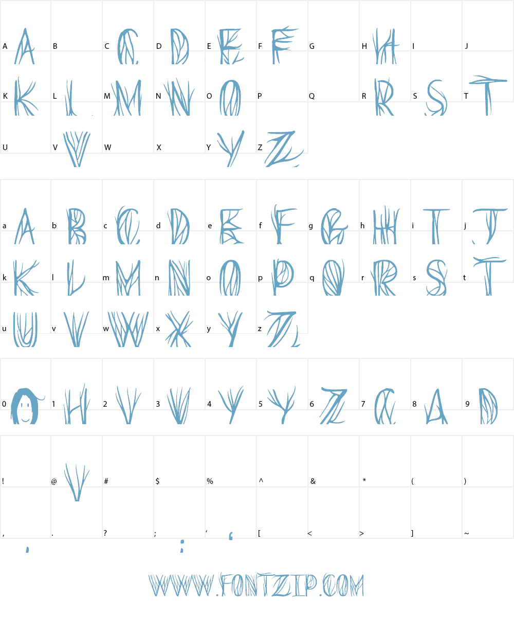 Seeds of Yesterday Font Character